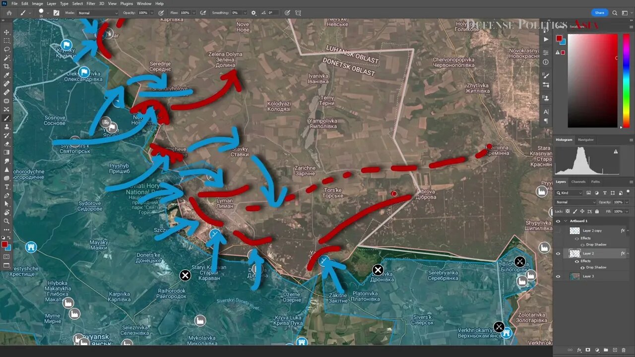 [ Lyman Front ] Ukrainian forces successes north of Lyman; Krymky & Oleksandrivka falls to Ukraine