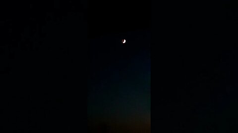 moon and sunset