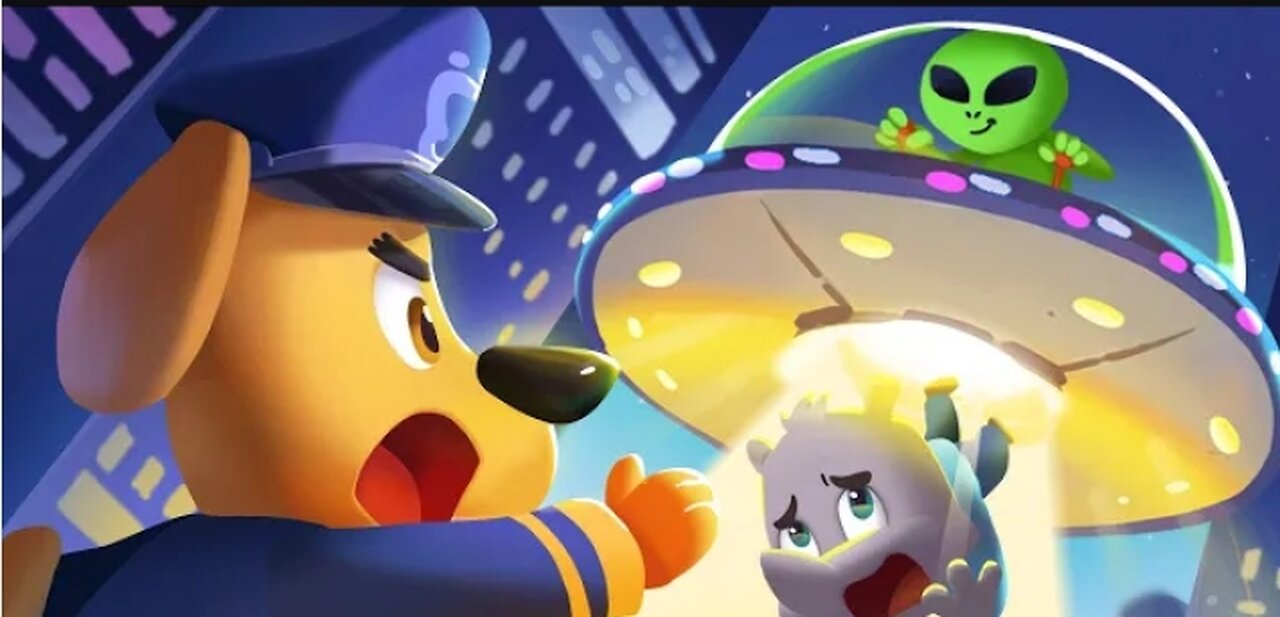 Baby was Taken by an Alien | Police Cartoon | Kids Cartoon | Sheriff Labrador