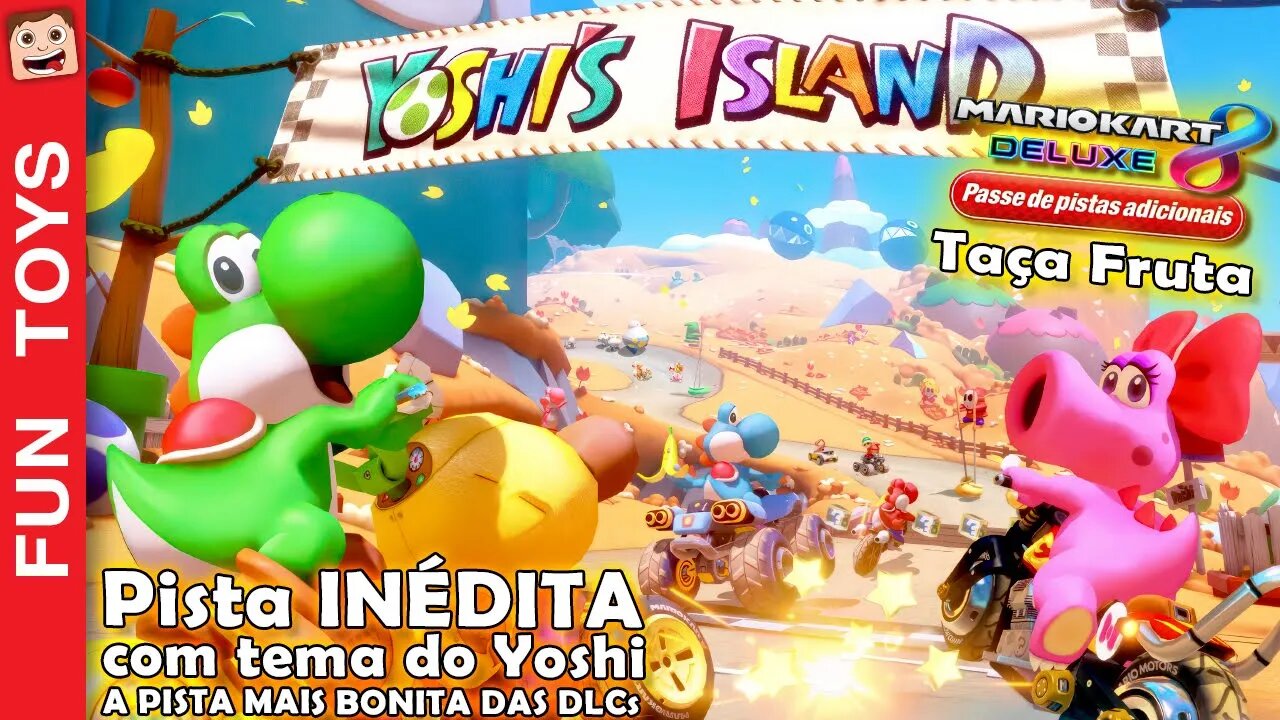 FASE INÉDITA DO YOSHI no MARIO KART 8 Deluxe 🏁 A fase mais bonita das DLCs! Taça FRUTA!