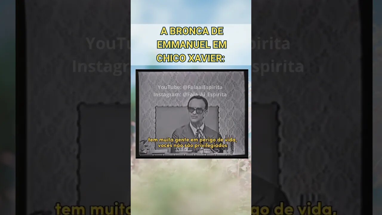 A Turbulência no Avião e a Bronca de Emmanuel em Chico Xavier #espiritismo