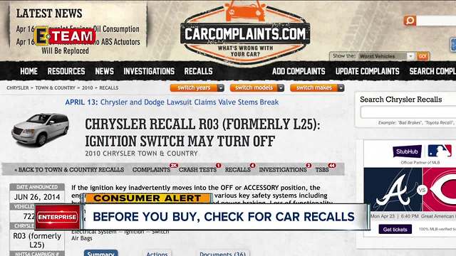 How to check for a recall before you buy a car