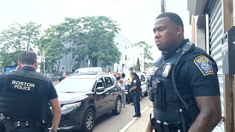 Boston police conducted an investigation on Faulkner Street