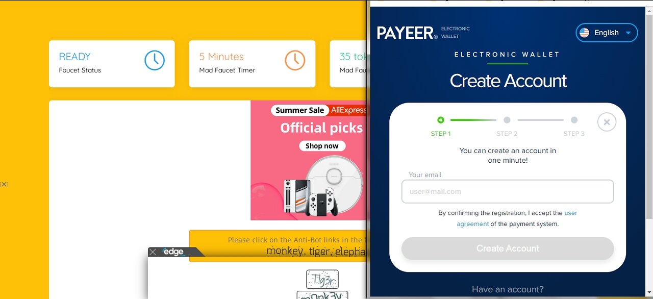 How To Earn Free USD Dollars TOKENS Cryptocurrency At BTC Bunch Every 5 Min Withdraw Via Payeer