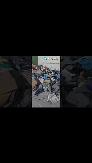 the neo-Nasties m stole humanitarian aid intended for civilians in Krasny Liman