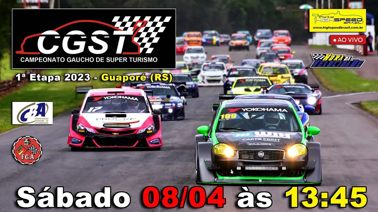 CAMPEONATO GAÚCHO DE SUPER TURISMO | 1ª Etapa 2023 - Guaporé (RS) | Ao Vivo