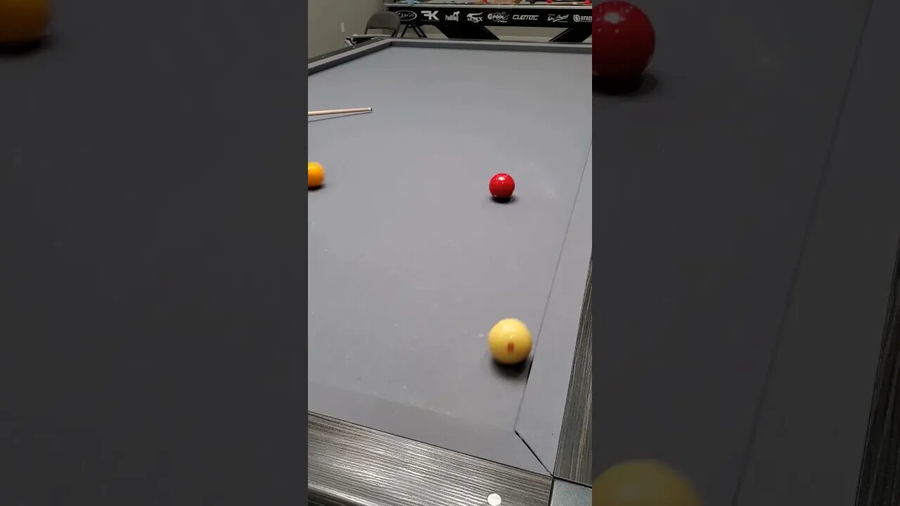 Sweet Artistic Billiard Shot!⚪🔴✅ #billiards #short #3cushion