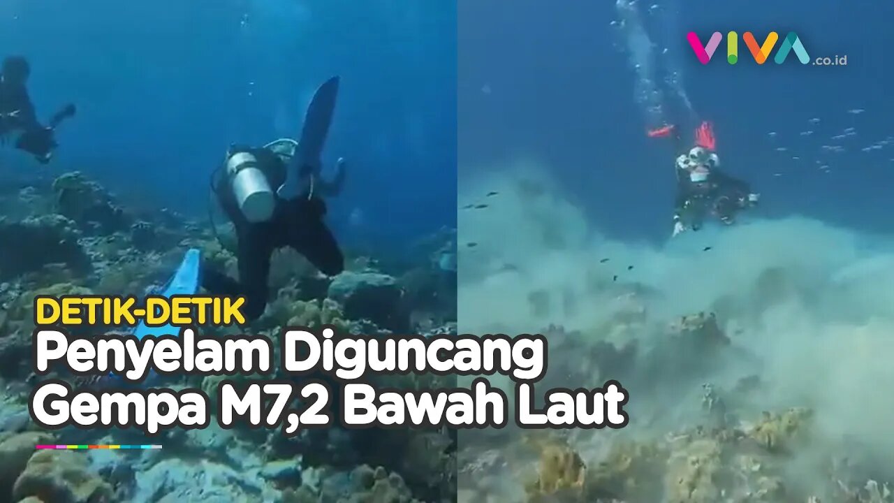 MENCEKAM! Gempa M 7,2 di Dasar Laut Banda Terekam Kamera Penyelam