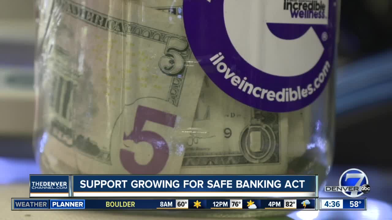 Support growing for Safe Banking Act