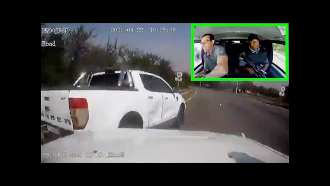 New Angle - Strong Car Theft Attempt Fails During Chase