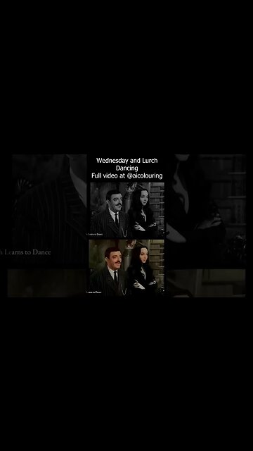 1963 "The Lurch Dance" Addams Family. Colorized by AI Technology Full video at @aicolouring