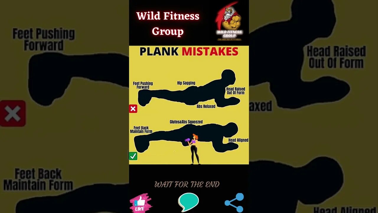 🔥Plank mistakes🔥#shorts🔥#wildfitnessgroup🔥8 November 2022🔥