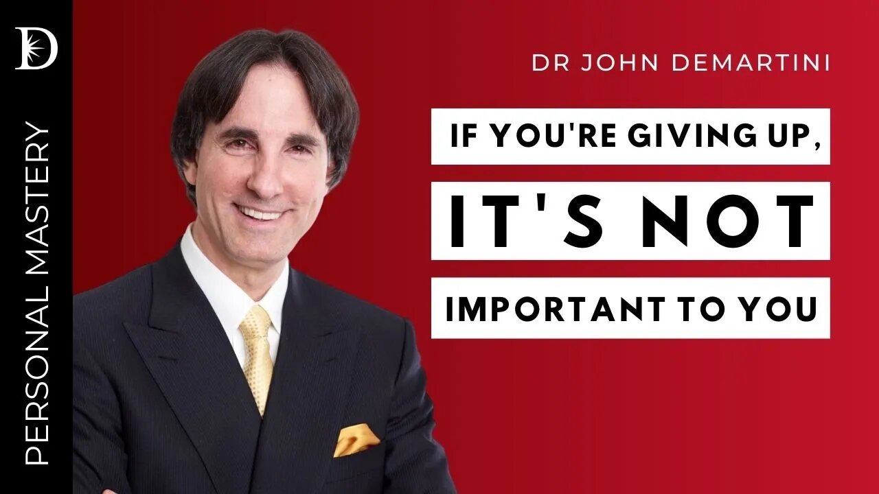 Don't Give Up Even If Progress Seems Slow | Dr John Demartini