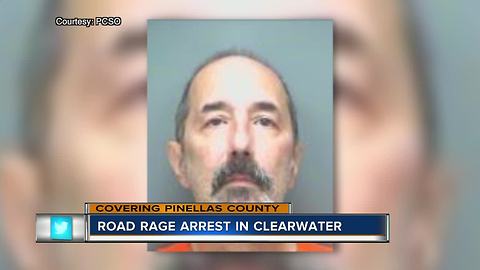 Man arrested after allegedly hitting truck four times in Clearwater road rage incident