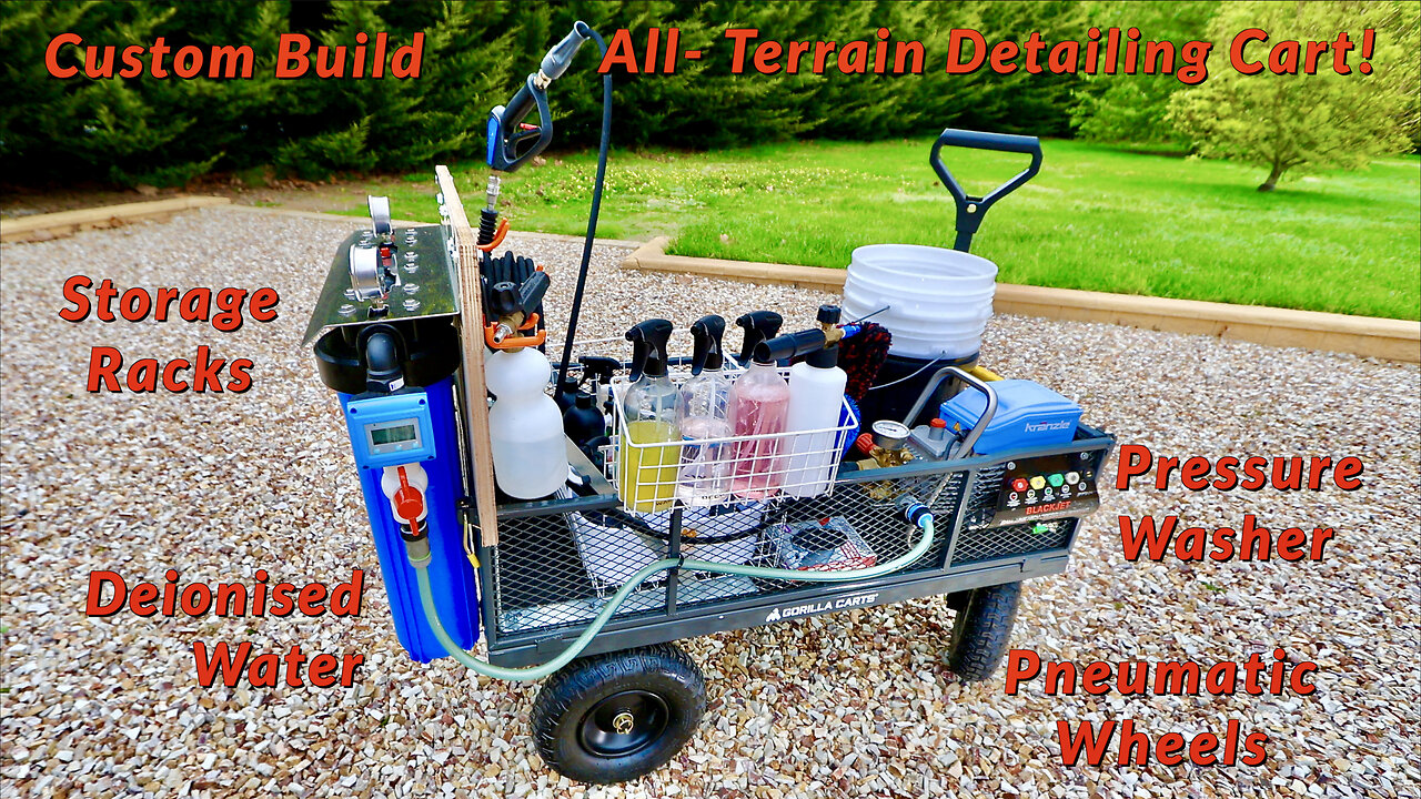 ALL TERRAIN MOBILE DETAILING CART SETUP & DEMONSTRATION!