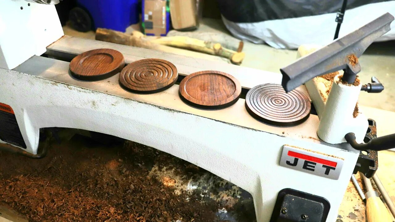 Wood Turning Coasters with Carbide Tools