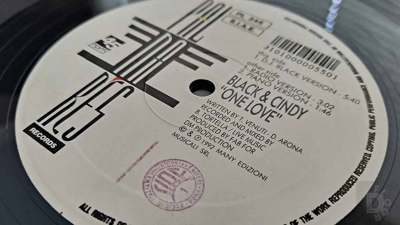 Black & Cindy - One Love (DJ Black Version)