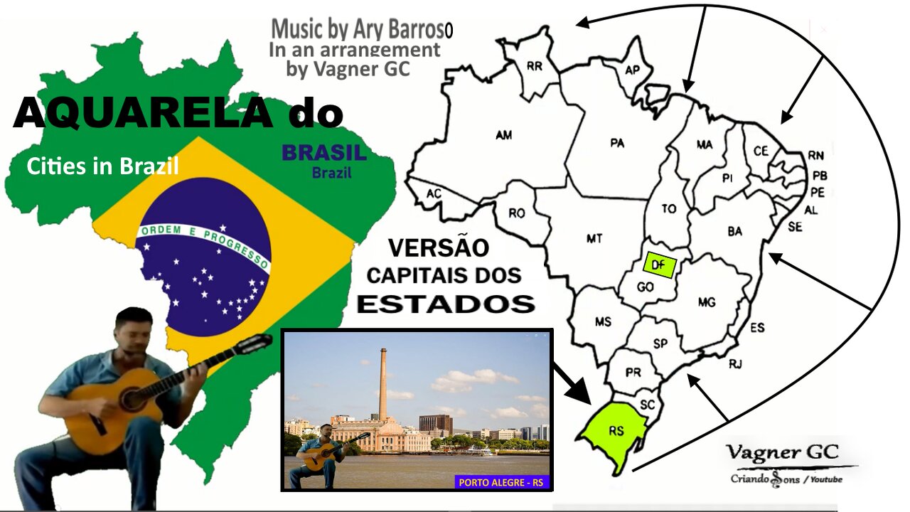 AQUARELA DO BRASIL CITIES | ARY BARROSO - Violão - Guitar - Solo