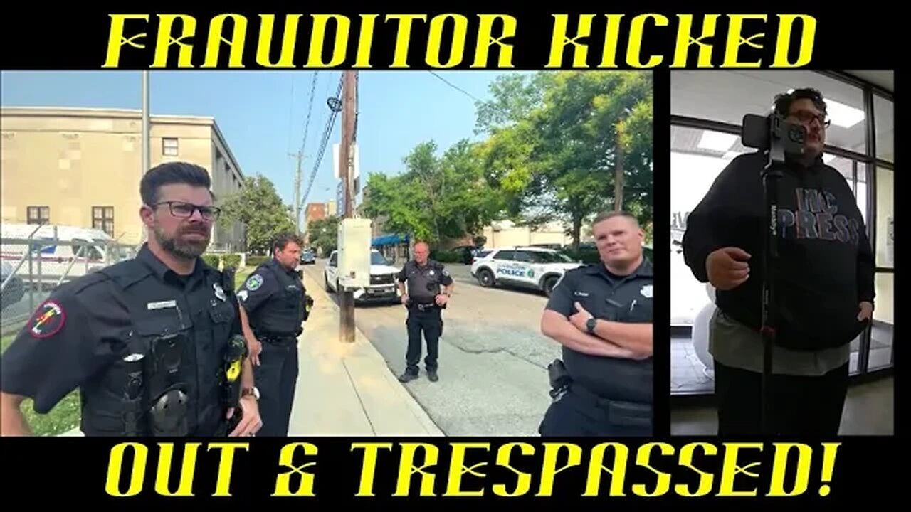 Frauditor Kicked Out & Trespassed from Post Office Parking Lot!