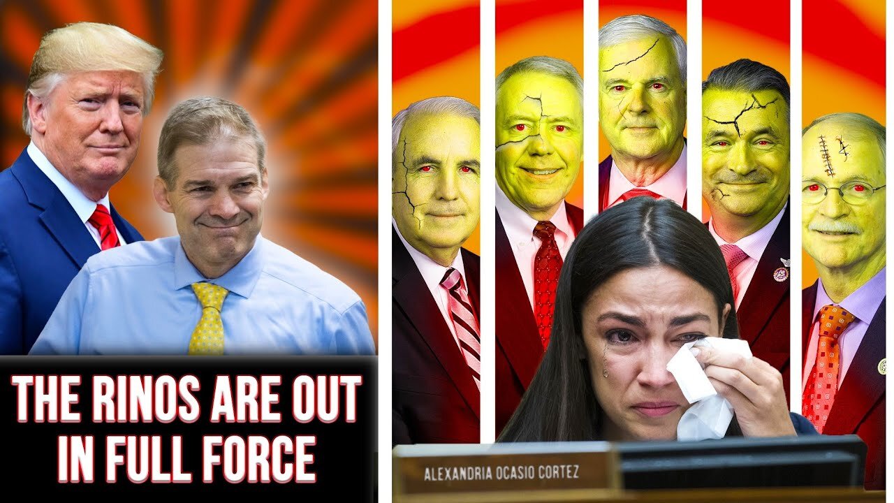 JIM JORDAN FOR SPEAKER IS CAUSING AOC TO LOSE HER MIND! RINOS CURRENTLY STAND IN JIM JORDAN'S WAY