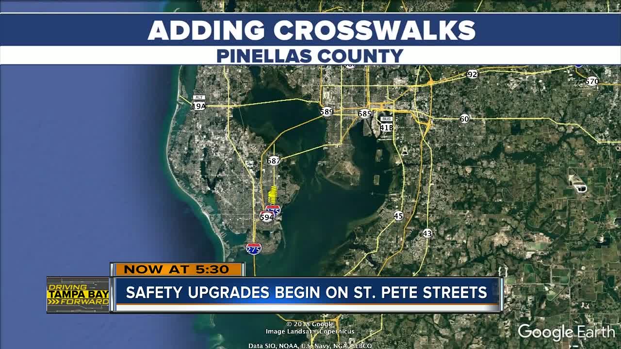 St. Pete adds crosswalks along MLK St. N.