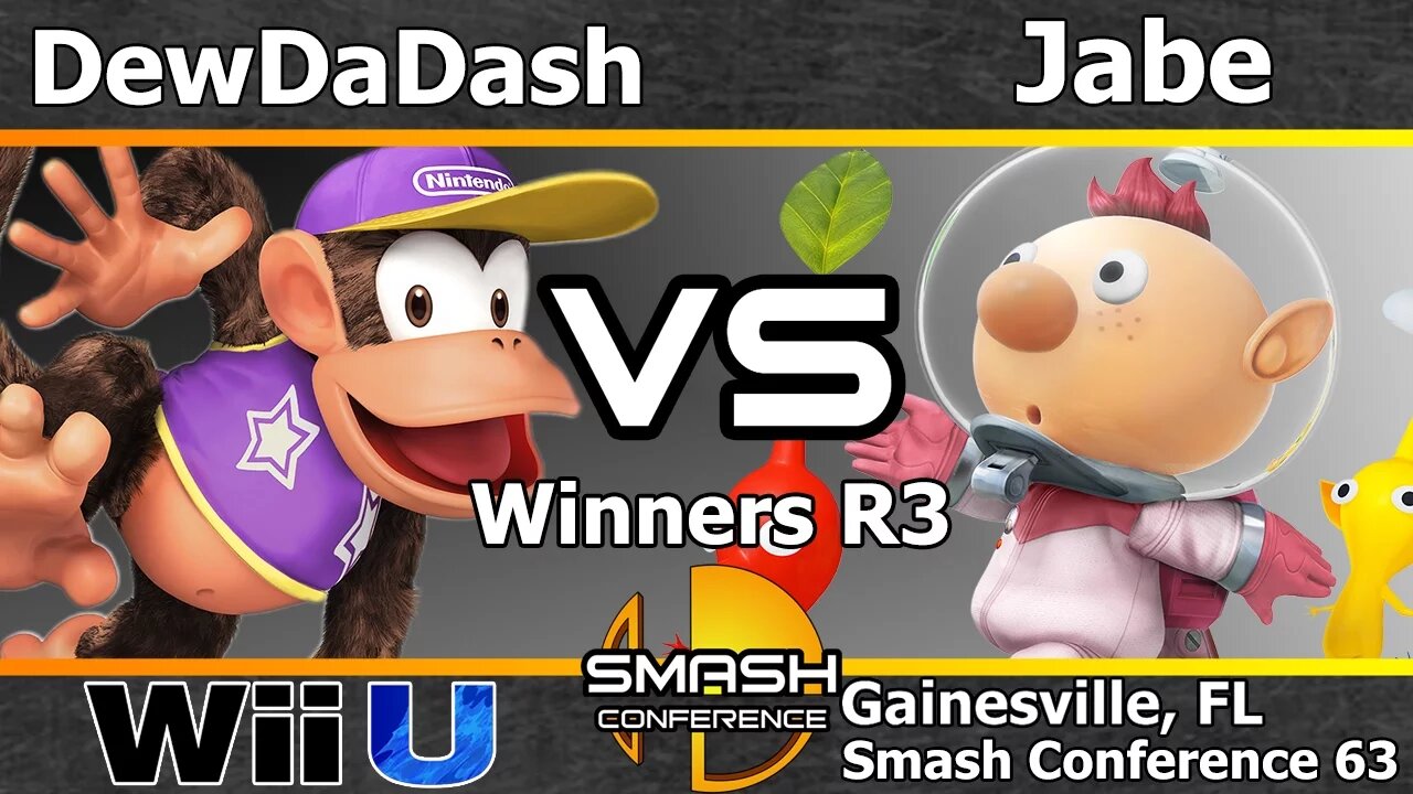 DewDaDash (Diddy) vs. Jabe (Olimar) - Winners R3 - SC63