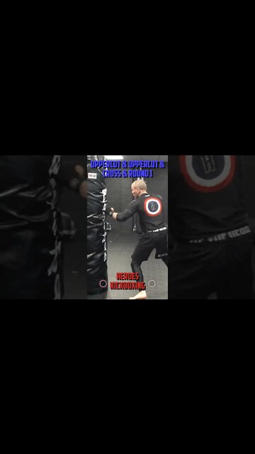Heroes Training Center | Kickboxing "How To Double Up" Uppercut & Uppercut & Cross & Round 1 #Shorts