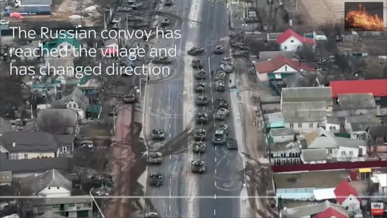 Ukraine War: Dramatic drone footage shows Russian convoy 'ambush'