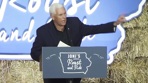 Mike Pence gives campaign speech, no one understands it nor cares
