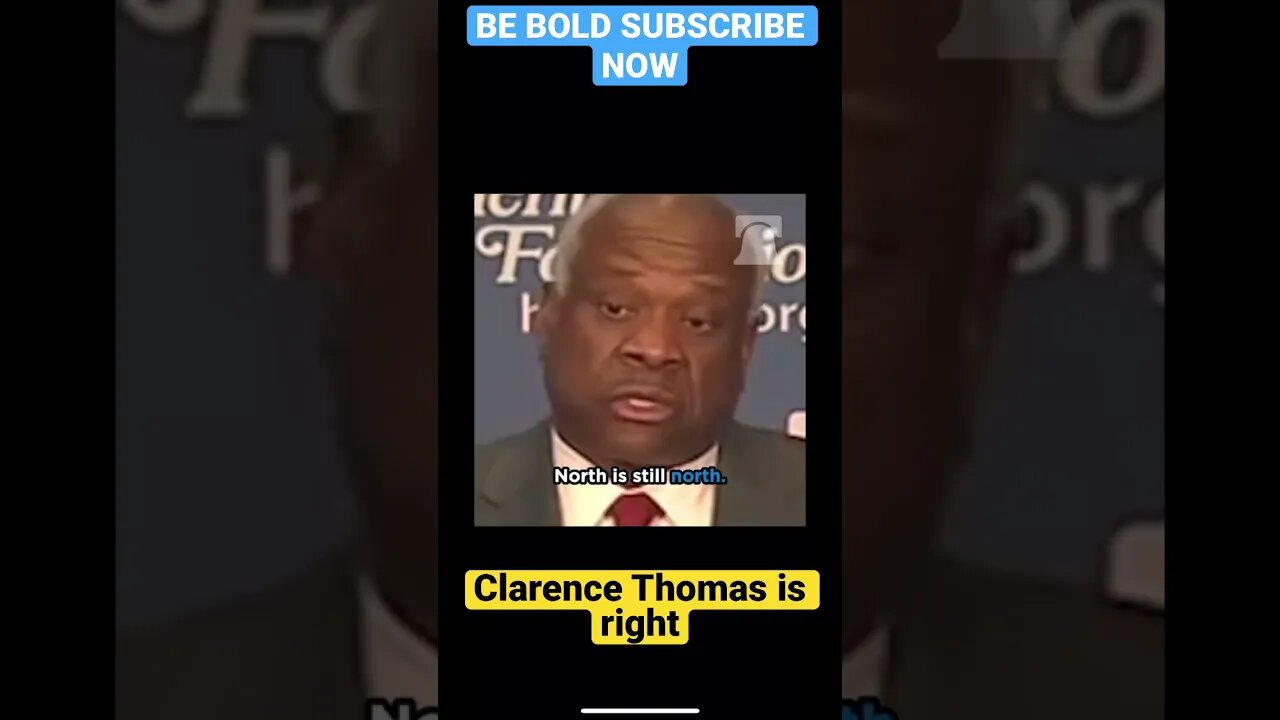 Clarence Thomas is correct. Stay strong