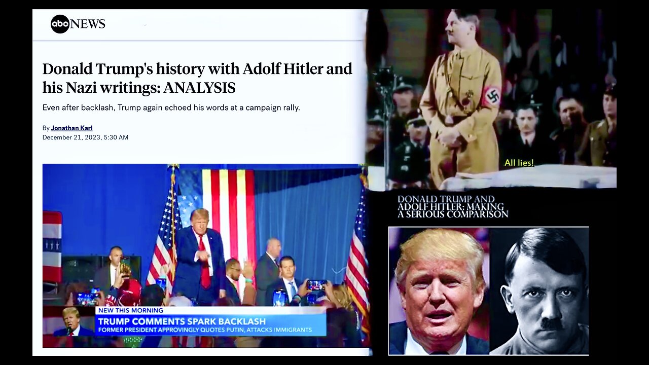USA Echoes Dark Chapter In Human History As Fake News Media Compare Trump To Hitler And Spread Lies