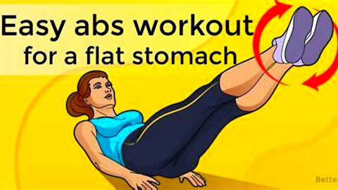 6 Exercises To Get Flat Stomach. Six Pack Abs Workout