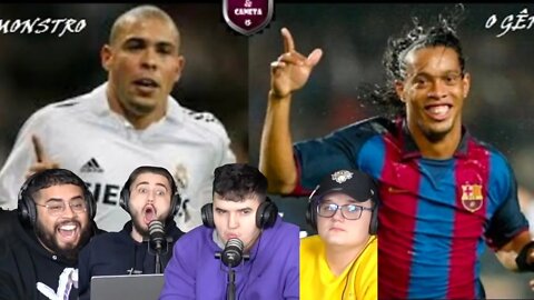 Americans First Time Reacting To R9 vs R10! Ronaldo vs Ronaldinho!