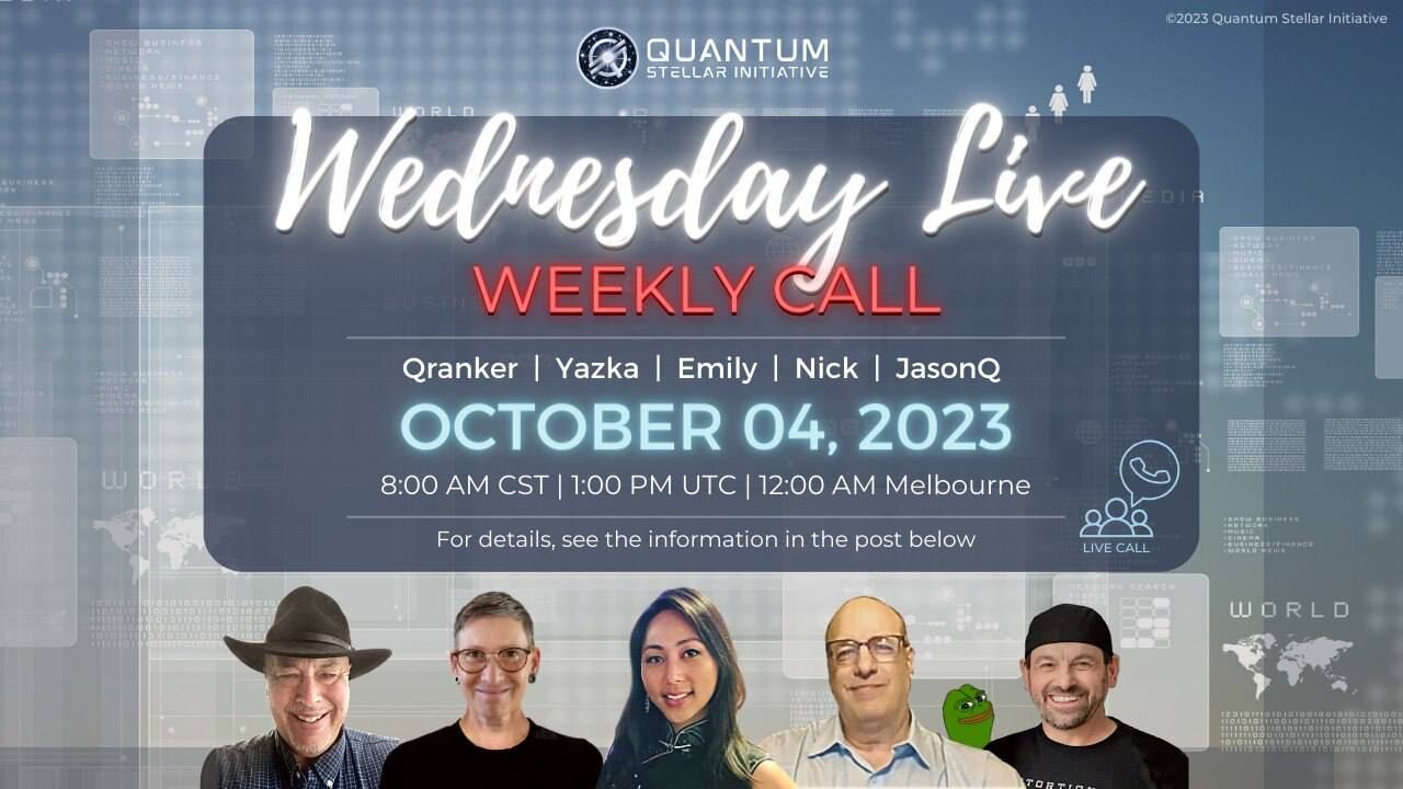 QSI Weekly Wednesday Panel Call - Humanitarian Projects: Stretching Beyond Limitations (Oct 4, 2023)