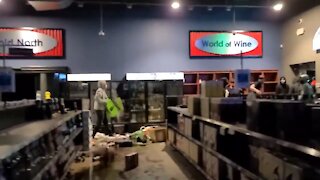 Utter Lawlessness as Rioters Ravage Liquor Store, Try to Steal Entire ATM Machine