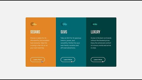 Frontend Mentor 3 column card section