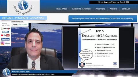Agents: MYG Annuity rate increase for 3/15/22. I have been working with this carrier for 20+ years!