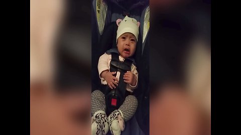 Baby gets Expressive when she hears the National Anthem
