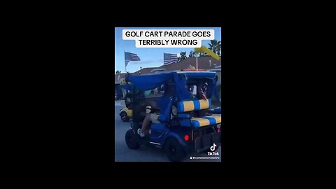 Golf Cart Parade Goes Terribly Wrong