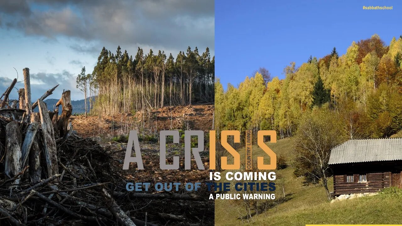 A CRISIS IS COMING - GET OUT OF THE CITIES: A PUBLIC WARNING