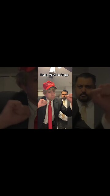 Trump vs Bragg Stare down