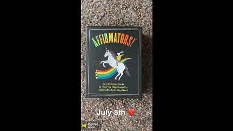 July 8th oracle card: joy