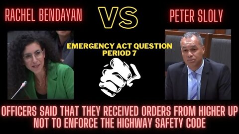 Emergency measures officers received orders from higher up not to enforce the highway safety code