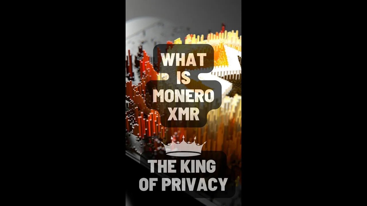 What is MONERO (XMR)? The KING of Privacy! #shorts #monero #xmr