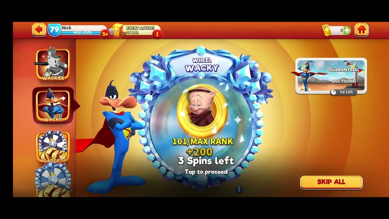 Wacky Wheel - 30 Gold Tickets Spent - Looney Tunes World of Mayhem - Subscribe for more