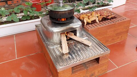 Turn an old sink into a beautiful wood stove | Ideas to save gas for the family