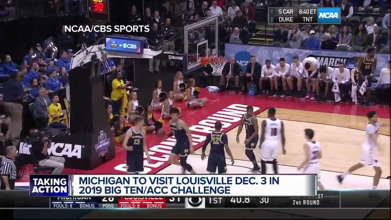 Michigan to visit Louisville in Big Ten/ACC Challenge