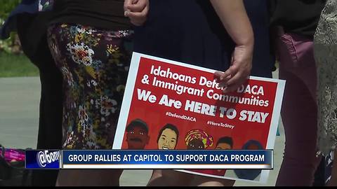 Advocates rally on Statehouse steps in support of DACA