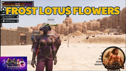 Conan Exiles Beginners guide Frost Lotus Flowers Busty Boobs #Boosteroid #Conanexiles