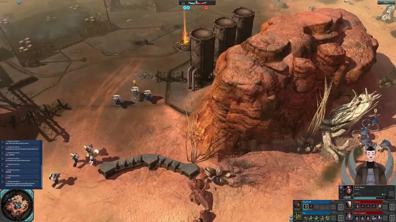 HeaDCraB, fog vs [Foreign Name], Bruce Campbell || Dawn of War 2: Elite Mod Replay